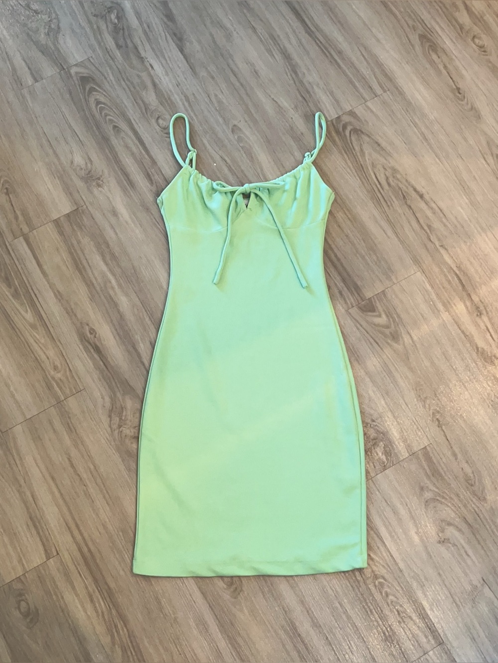 Mint Green Tie-Front mini summer Dress